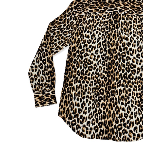 ⚡️SOLD⚡️Equipment Silk Shirt Top Femme Slim Signature Leopard Button Down Blouse - Picture 13 of 16